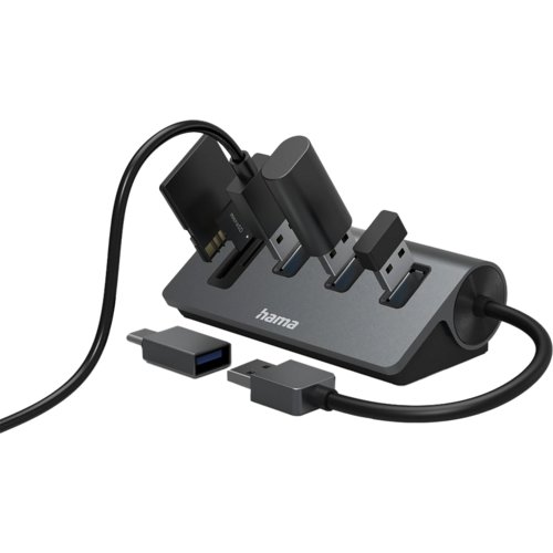 USB-Hub/Kartenleser, 5 Ports