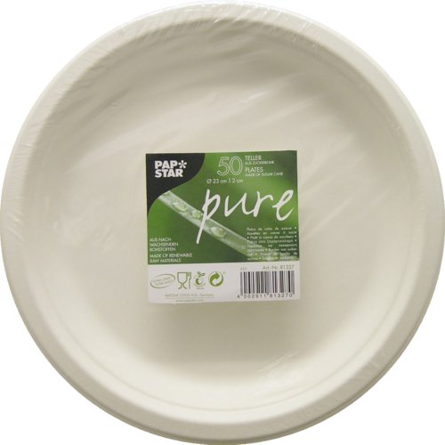 Teller "pure", aus Zuckerrohr