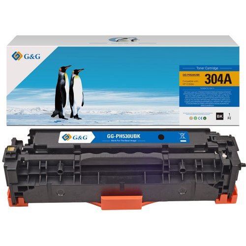 Toner kompatibel zu HP 304A, Canon 718