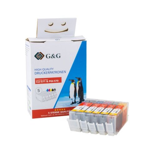 Inkjetpatrone kompatibel zu Canon PGI-570XL/CLI-571XL, G&G