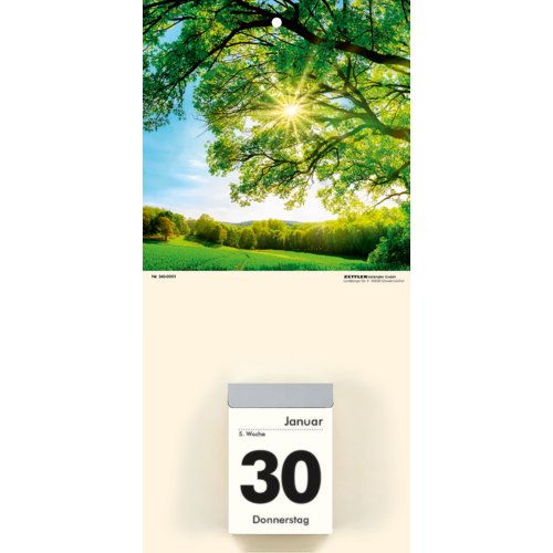 Bildrückwand 340 mit Naturmotiven, ZETTLER Kalender