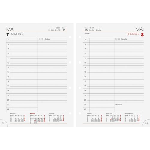 Ersatzkalender für Modell 765