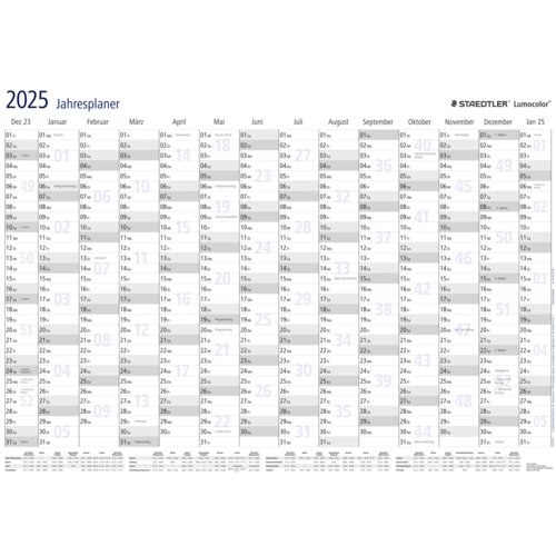 Jahresplaner Lumocolor® 2025