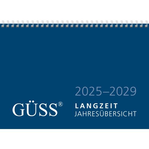 Langzeit-Jahresübersicht 2025-2029