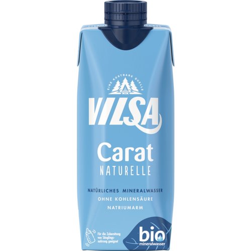 Carat Bio Mineralwasser Naturell, VILSA