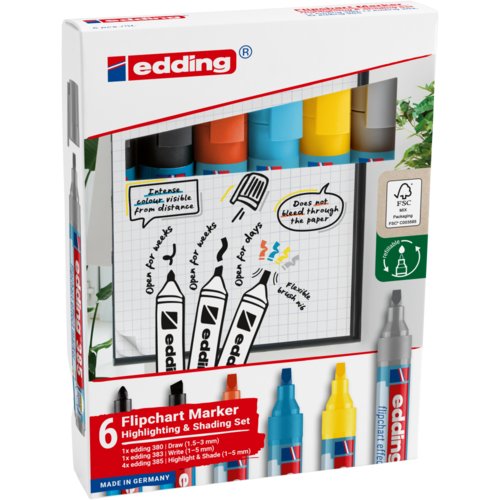 Flipchartmarker Set, edding®