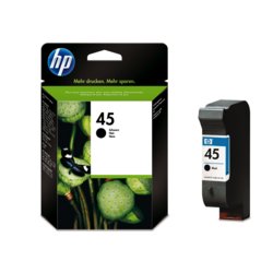 HP Inkjetpatrone 45, schwarz