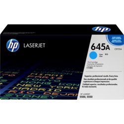 HP Toner 645A, für Color LaserJet 5500 Serie; 5550 Serie, 12000, cyan