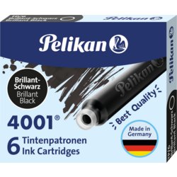 Tintenpatrone 4001® TP/6, auswaschbar nein, brillant-schwarz