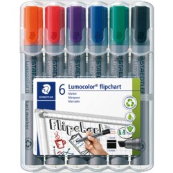 Lumocolor® Flipchartmarker 356 B, Keilspitze, Schaft anthrazit