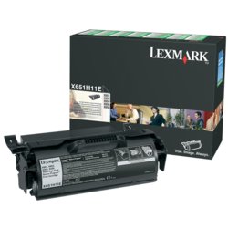 Toner, 25000, Gruppe X651H11E, für Gerätetyp Laserdrucker, schwarz