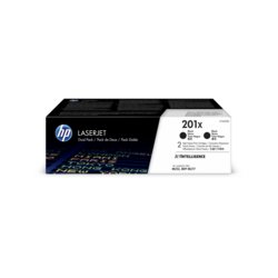 HP Toner 201XD, 2x 2800, Deckung 5%, für Gerätetyp Laserdrucker, schwarz