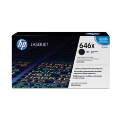 HP Toner 646X, 17000, Deckung 5%, für Gerätetyp Laserdrucker, schwarz