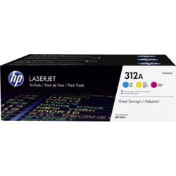 Toner 313X, 2700, Gruppe 312A, Deckung 5%, cyan, magenta, gelb