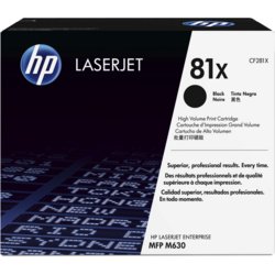 HP Toner 81, 25000, Gruppe 81X, Deckung 5%, schwarz