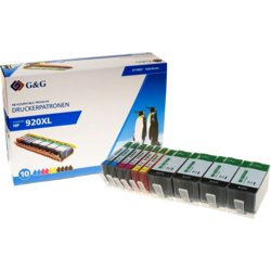 Inkjetpatrone für HP Multipack, 13120, 4x schwarz, je 2x cyan, magenta, gelb