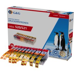 Inkjetpatrone kompatibel zu Canon CLI-521 / PGI-520 Multipack, Refill nein