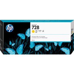 HP Inkjetpatrone 728, Inhalt 300ml, für HP DesignJet T730, T830, gelb