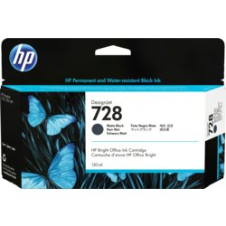 HP Inkjetpatrone 728, Inhalt 130ml, für HP DesignJet T730, T830, schwarz matt