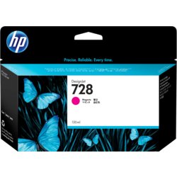 HP Inkjetpatrone 728, Inhalt 130ml, für HP DesignJet T730, T830, magenta