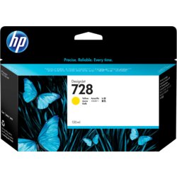 HP Inkjetpatrone 728, Inhalt 130ml, für HP DesignJet T730, T830, gelb