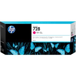 HP Inkjetpatrone 728, Inhalt 300ml, für HP DesignJet T730, T830, magenta