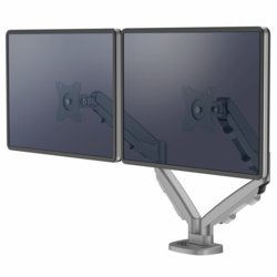 Doppel-Monitorarm Eppa?, Ausladung 530mm, silber