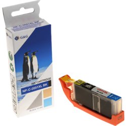 Inkjetpatrone kompatibel zu Canon CLI 551, 1025, Setinhalt 1 Patrone, schwarz