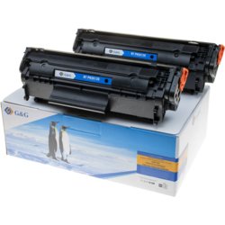 Toner -Doppelpack- kompatibel zu HP 12AD, 4000, schwarz