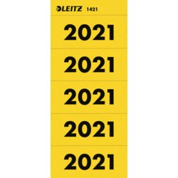 Inhaltsschildchen Jahreszahl, "2021", Breite Schild 60mm, schwarz