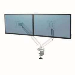 Doppel Monitorarm Platinum Series?, Tiefe 495.3mm, 393.7mm hoch, weiß