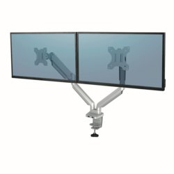 Doppel Monitorarm Platinum Series?, Tiefe 495.3mm, 393.7mm hoch, silber