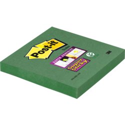 Super Sticky Notes, farbig, 76mm breit, 76mm hoch, 540 Blatt, immergrün