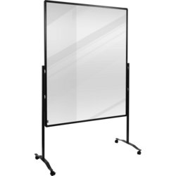 Trennwand PREMIUM+, 150cm hoch, Material Vorderseite Acrylglas, transparent