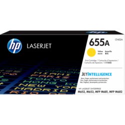 HP Toner 655A, für Laserdrucker, 10500, Kompatibel mit Original CF452A, gelb