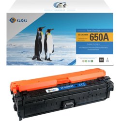 Toner kompatibel zu HP 650A, 13500, Kompatibel mit Original CE270A, schwarz