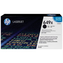 HP Toner 649X, für Color LaserJet CP-4025, 4525, 17000, Deckung 5%, schwarz