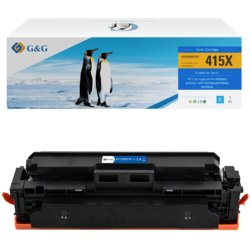 Toner kompatibel zu HP 415X, 6000, cyan