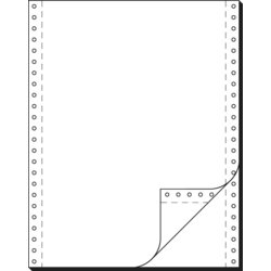 Tabellierpapier, A4 hoch, 240mm breit, 12 hoch, blanko, Farbe weiß, weiß