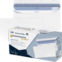 Briefumschlag Professional REVELOPE®, Packung mit 100 Stück, 225mm breit, weiß