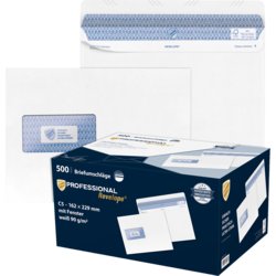 Briefumschläge Professional REVELOPE®, C5, Packung mit 500 Stück, weiß