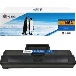 Toner kompatibel HP 106A, 1000, Deckung 5%, schwarz