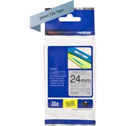 TZe-Schriftbandkassette für P-touch, laminiert, 24mm breit, silber matt