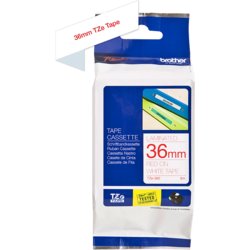 TZe-Schriftbandkassette für P-touch, laminiert, 36mm breit, 8m lang, weiß