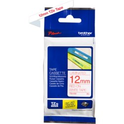 TZe-Schriftbandkassette für P-touch, laminiert, 12mm breit, 8m lang, weiß