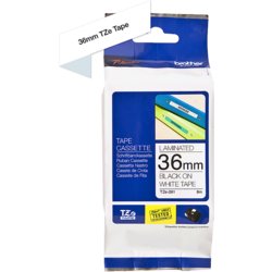 TZe-Schriftbandkassette für P-touch, laminiert, 36mm breit, 8m lang, weiß