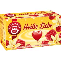 Früchtetee, Inhalt 45g, Heiße Liebe, Himbeere-Vanille