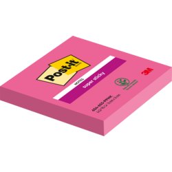 Super Sticky Notes, farbig, 76mm breit, 76mm hoch, 540 Blatt, tropicalpink