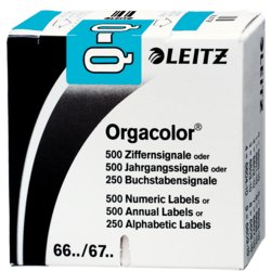 Orgacolor® Buchstabensignal, 30mm breit, 23mm hoch, selbstklebend ja, blau