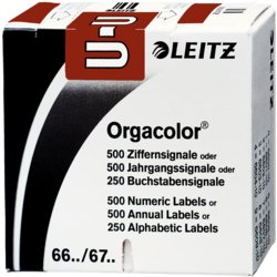 Orgacolor® Buchstabensignal, 30mm breit, 23mm hoch, selbstklebend ja, braun